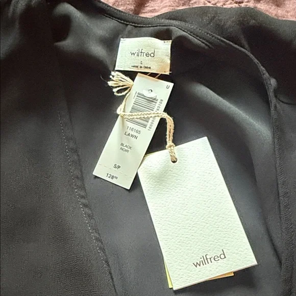 aritzia Black Ruffle Mini Dress - Picture 2 of 3